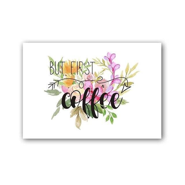 Drink Coffe Before Coffee Wall Art Poster&Print For Bar Kitchen Dining Room Modern Home Decor Wall Picture Canvas Painting Mural