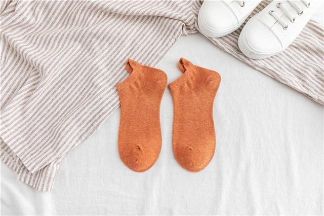 Kawaii Embroidered Expression Women Socks Cotton Harajuku Happy Funny Socks Women Christmas Gifts Ankle 1 Pair Size 35-40