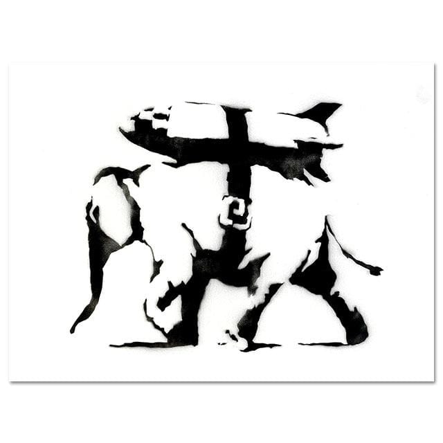 Banksy Canvas Art Print Wall Art Canvas Painting Nordic Posters And Prints Wall Pictures For Living Room Abstract Cuadros Decor