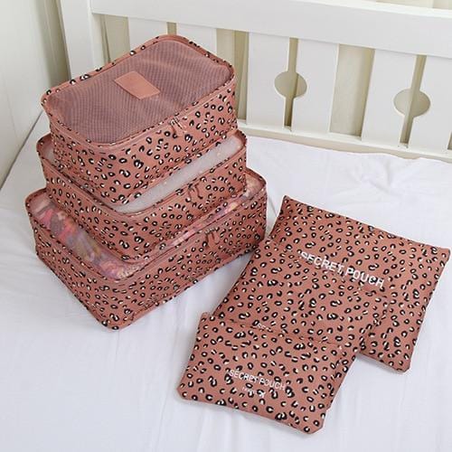 6pcs/set Travel Organizer Storage Bags Portable Luggage Organizer Clothes Tidy Pouch Suitcase Packing Laundry Bag Storage Case