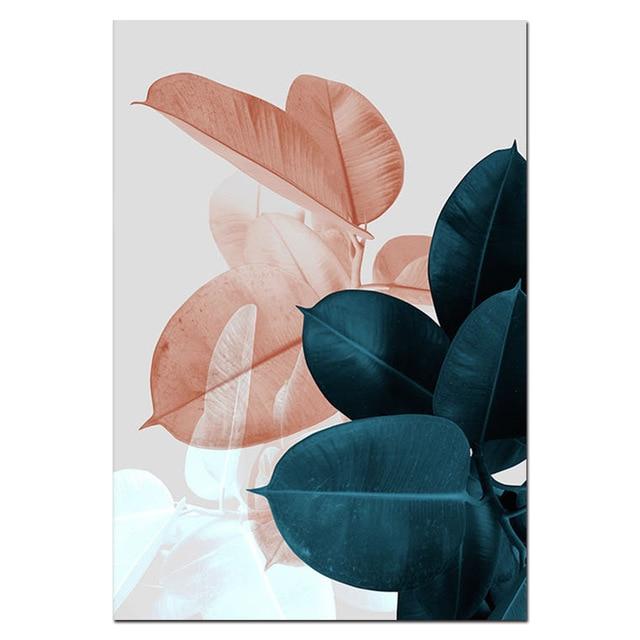 Wall Pictures for Living Room Leaf Cuadros Picture Nordic Poster Floral Wall Art Canvas Painting Botanical Posters and Prints