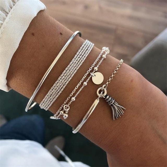 Fashion gold bracelet women and bracelets 2019 ladies boho circle knot adjustable bracelet female fashion jewelry Drop shipping