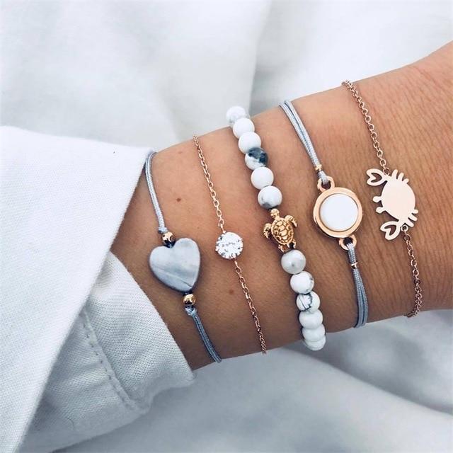 Fashion gold bracelet women and bracelets 2019 ladies boho circle knot adjustable bracelet female fashion jewelry Drop shipping