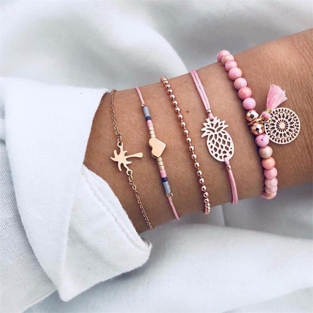 Fashion gold bracelet women and bracelets 2019 ladies boho circle knot adjustable bracelet female fashion jewelry Drop shipping