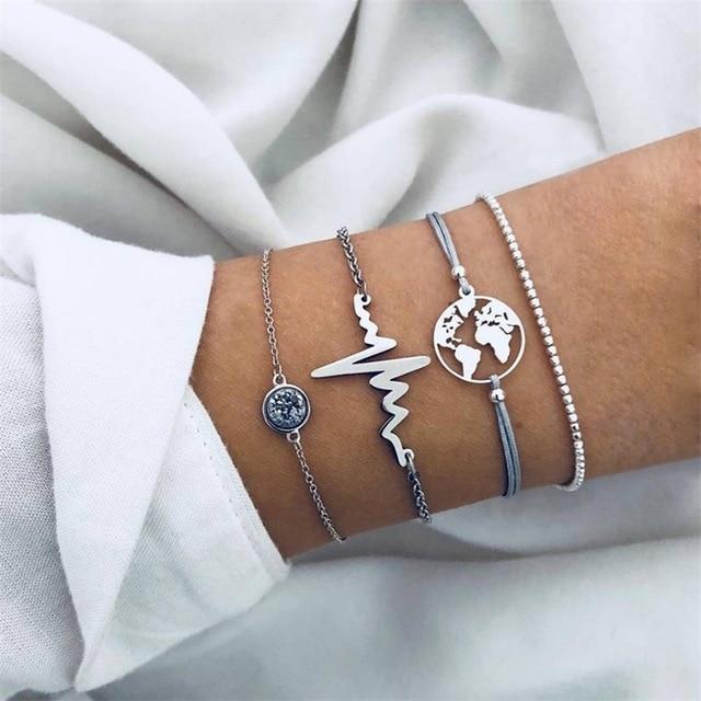 Fashion gold bracelet women and bracelets 2019 ladies boho circle knot adjustable bracelet female fashion jewelry Drop shipping