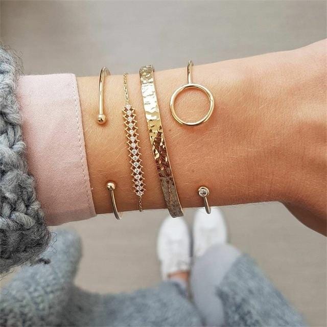 Fashion gold bracelet women and bracelets 2019 ladies boho circle knot adjustable bracelet female fashion jewelry Drop shipping