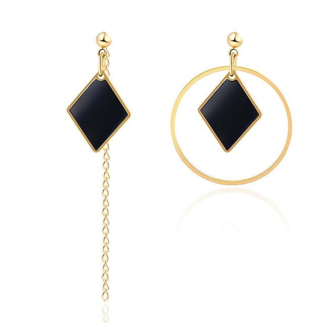 X&P New Korean Heart Statement Drop Earrings 2019 for Women Fashion Vintage Geometric Acrylic Dangle Hanging Earring Jewelry