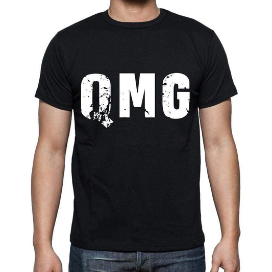 Qmg Men T Shirts Short Sleeve T Shirts Men Tee Shirts For Men Cotton Black 3 Letters - Casual
