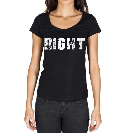 Right Womens Short Sleeve Round Neck T-Shirt - Casual