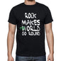 Rock World Goes Arround Mens Short Sleeve Round Neck T-Shirt 00082 - Black / S - Casual