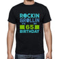 Rockin&rollin 65 Black Mens Short Sleeve Round Neck T-Shirt Gift T-Shirt 00340 - Black / S - Casual