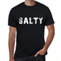 Salty Mens Retro T Shirt Black Birthday Gift 00553 - Black / Xs - Casual