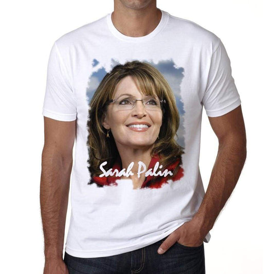 Sarah Palin Mens Short Sleeve Round Neck T-Shirt 00138
