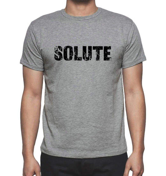 Solute Grey Mens Short Sleeve Round Neck T-Shirt 00018 - Grey / S - Casual