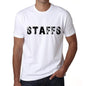 Staffs Mens T Shirt White Birthday Gift 00552 - White / Xs - Casual
