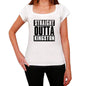 Straight Outta Kingston Womens Short Sleeve Round Neck T-Shirt 00026 - White / Xs - Casual