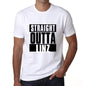 Straight Outta Linz Mens Short Sleeve Round Neck T-Shirt 00027 - White / S - Casual