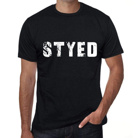Styed Mens Retro T Shirt Black Birthday Gift 00553 - Black / Xs - Casual