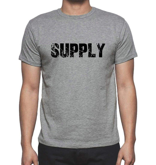 Supply Grey Mens Short Sleeve Round Neck T-Shirt 00018 - Grey / S - Casual