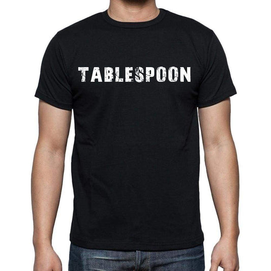Tablespoon White Letters Mens Short Sleeve Round Neck T-Shirt 00007