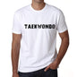 Taekwondo Mens T Shirt White Birthday Gift 00552 - White / Xs - Casual