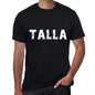 Talla Mens T Shirt Black Birthday Gift 00550 - Black / Xs - Casual