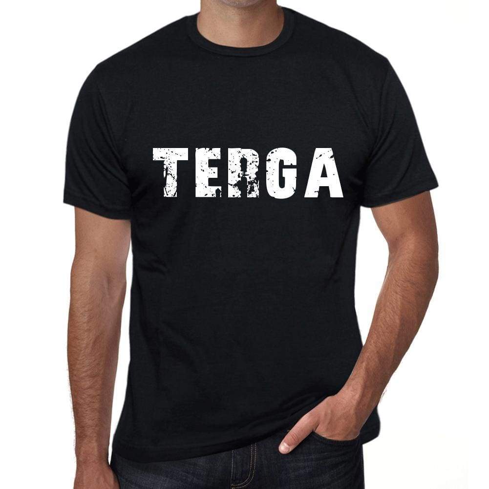 Terga Mens Retro T Shirt Black Birthday Gift 00553 - Black / Xs - Casual