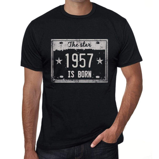 The Star 1957 Is Born Mens T-Shirt Black Birthday Gift 00452 - Black / Xs - Casual