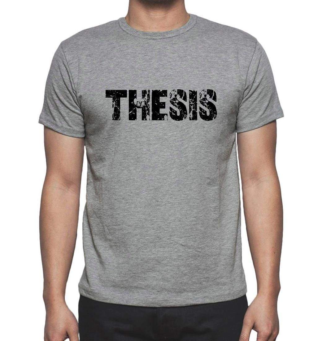 Thesis Grey Mens Short Sleeve Round Neck T-Shirt 00018 - Grey / S - Casual