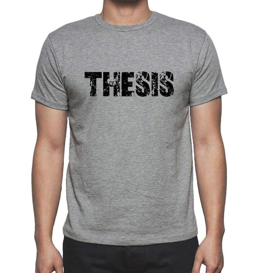 Thesis Grey Mens Short Sleeve Round Neck T-Shirt 00018 - Grey / S - Casual