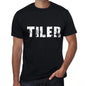 Tiler Mens Retro T Shirt Black Birthday Gift 00553 - Black / Xs - Casual