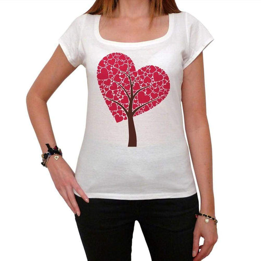 Tree Of Hearts Tshirt White Womens T-Shirt 00157
