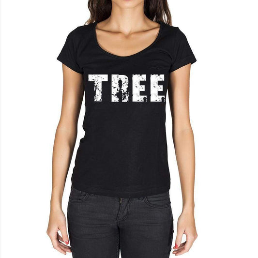 Tree Womens Short Sleeve Round Neck T-Shirt - Casual