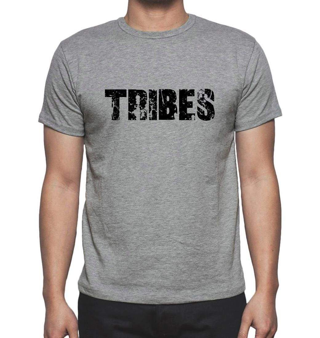 Tribes Grey Mens Short Sleeve Round Neck T-Shirt 00018 - Grey / S - Casual