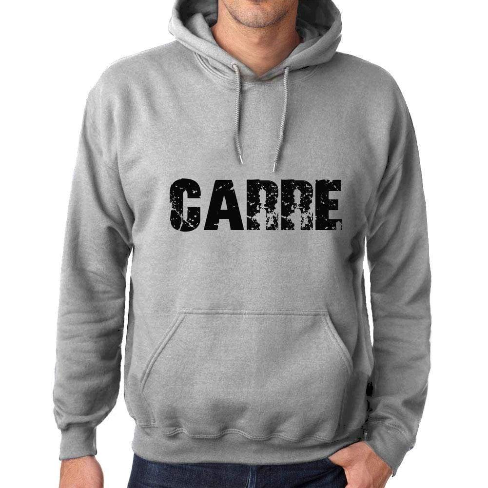 Unisex Printed Graphic Cotton Hoodie Popular Words Carre Grey Marl - Grey Marl / Xs / Cotton - Hoodies