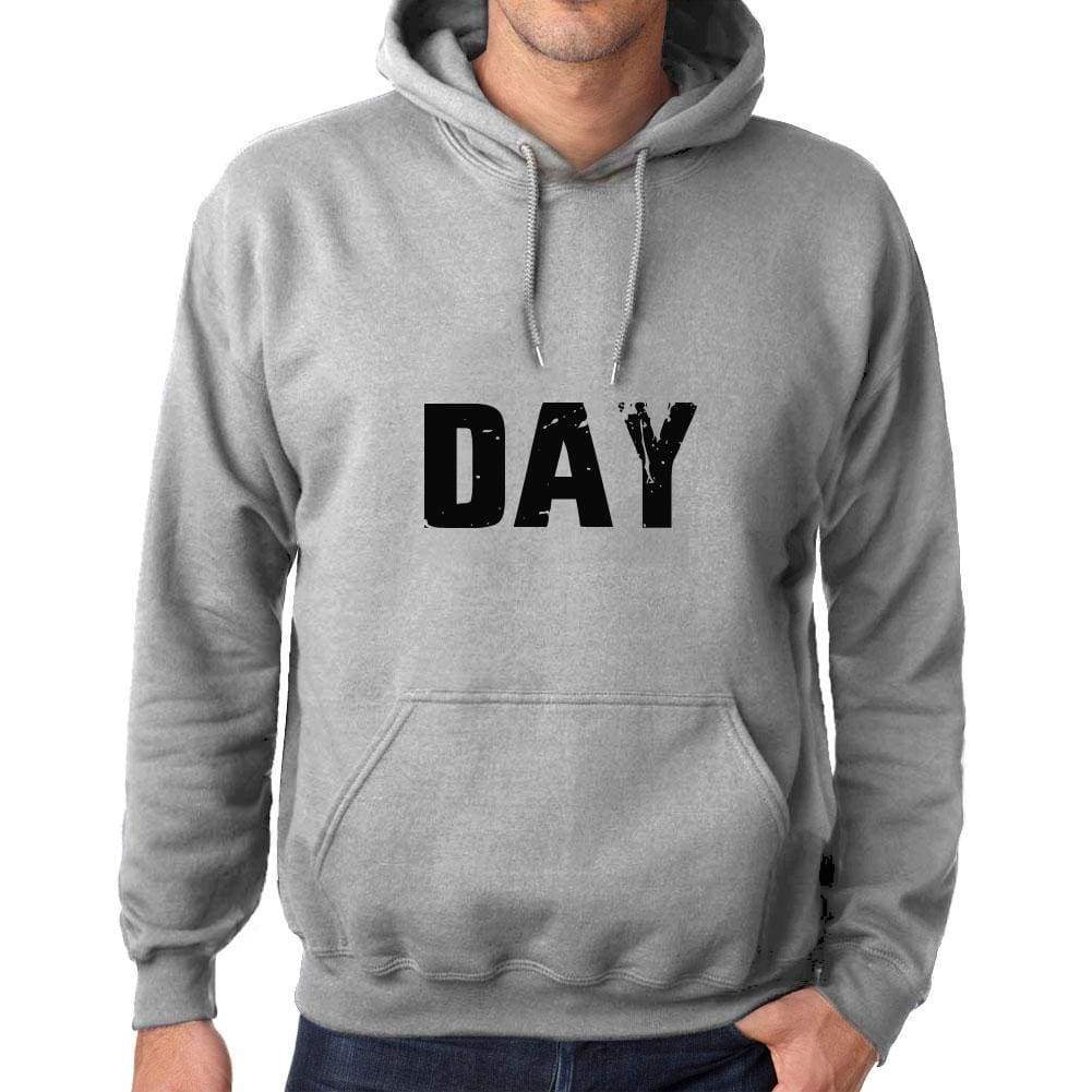 Unisex Printed Graphic Cotton Hoodie Popular Words Day Grey Marl - Grey Marl / Xs / Cotton - Hoodies