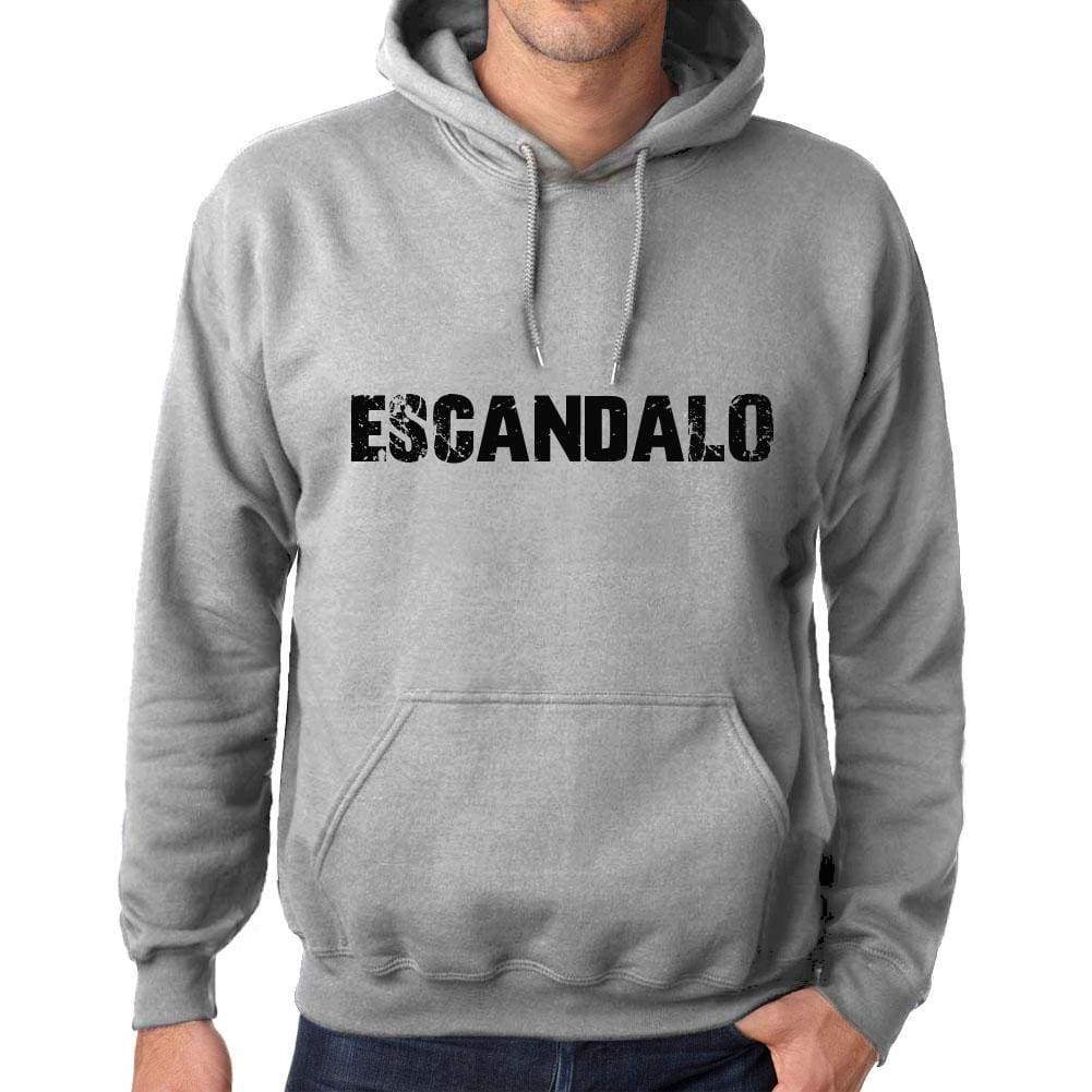 Unisex Printed Graphic Cotton Hoodie Popular Words Escandalo Grey Marl - Grey Marl / Xs / Cotton - Hoodies