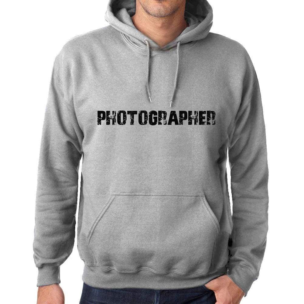 Unisex Printed Graphic Cotton Hoodie Popular Words Photographer Grey Marl - Grey Marl / Xs / Cotton - Hoodies