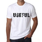 Useful Mens T Shirt White Birthday Gift 00552 - White / Xs - Casual