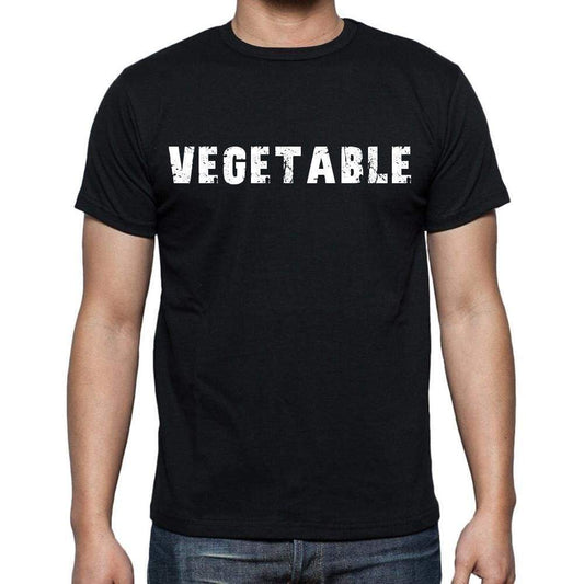 Vegetable White Letters Mens Short Sleeve Round Neck T-Shirt 00007