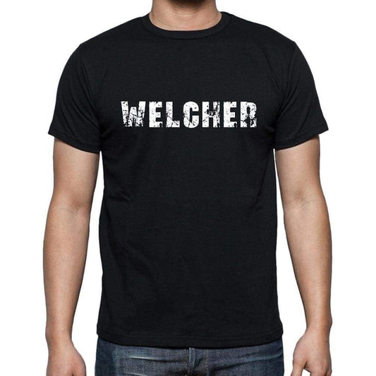 Welcher Mens Short Sleeve Round Neck T-Shirt - Casual