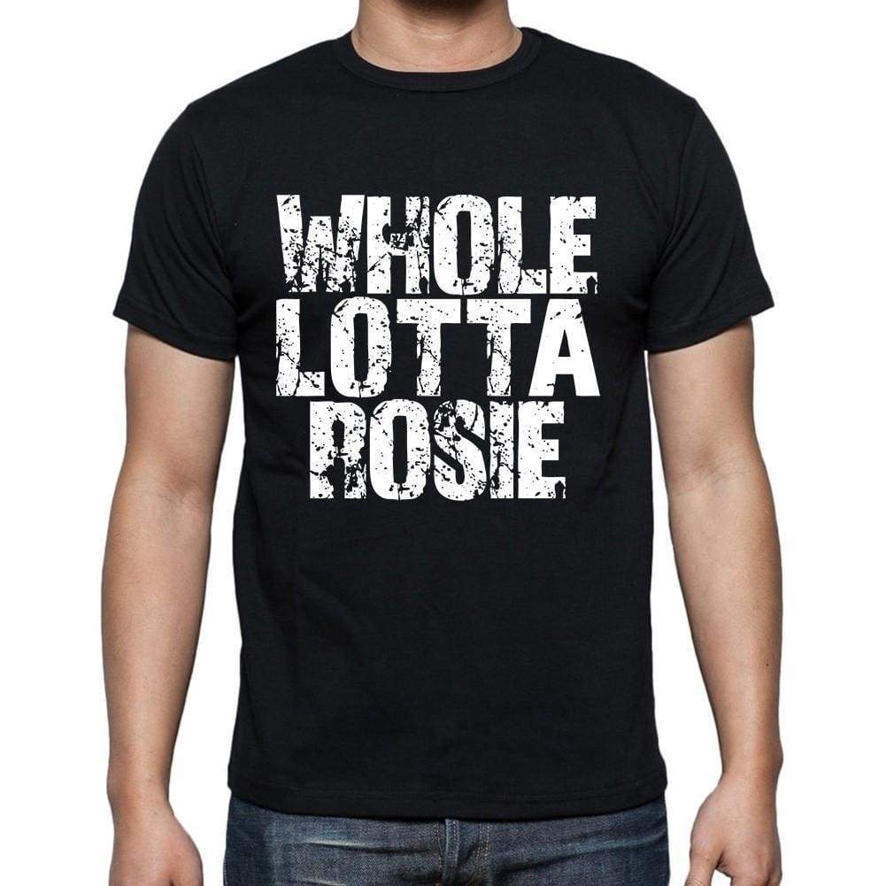 Whole Lotta Rosie White Letters Mens Short Sleeve Round Neck T-Shirt 00007
