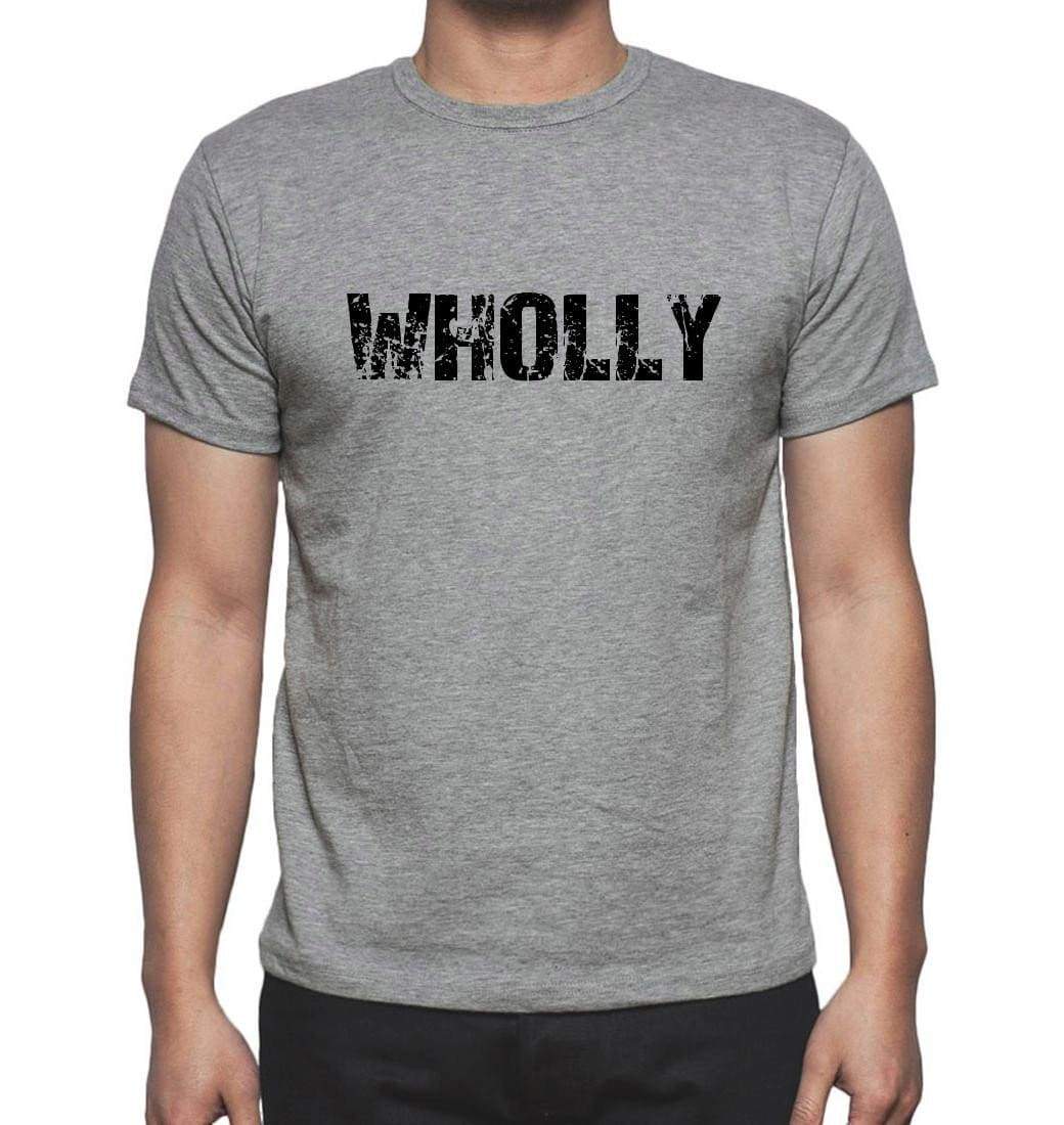 Wholly Grey Mens Short Sleeve Round Neck T-Shirt 00018 - Grey / S - Casual