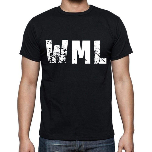 Wml Men T Shirts Short Sleeve T Shirts Men Tee Shirts For Men Cotton Black 3 Letters - Casual